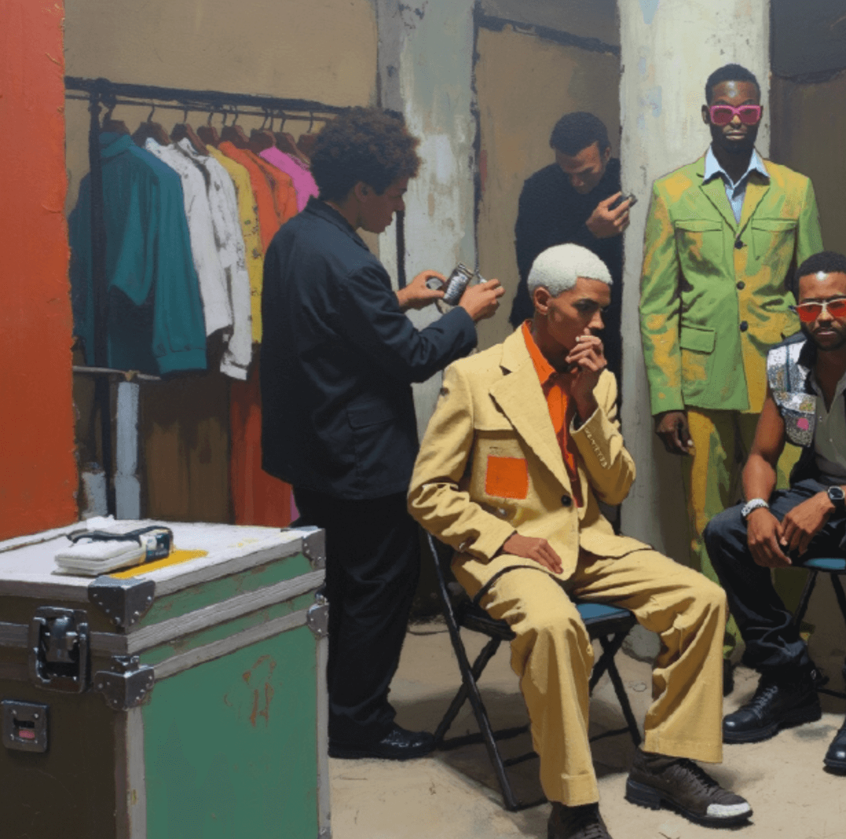 DIGITALAX Global Models Syndicate — Backstage portrait