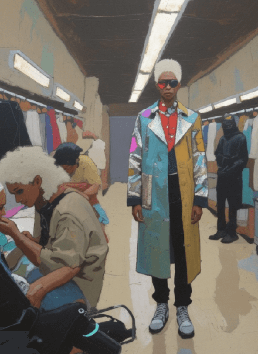 DIGITALAX Global Models Syndicate — Getting ready backstage